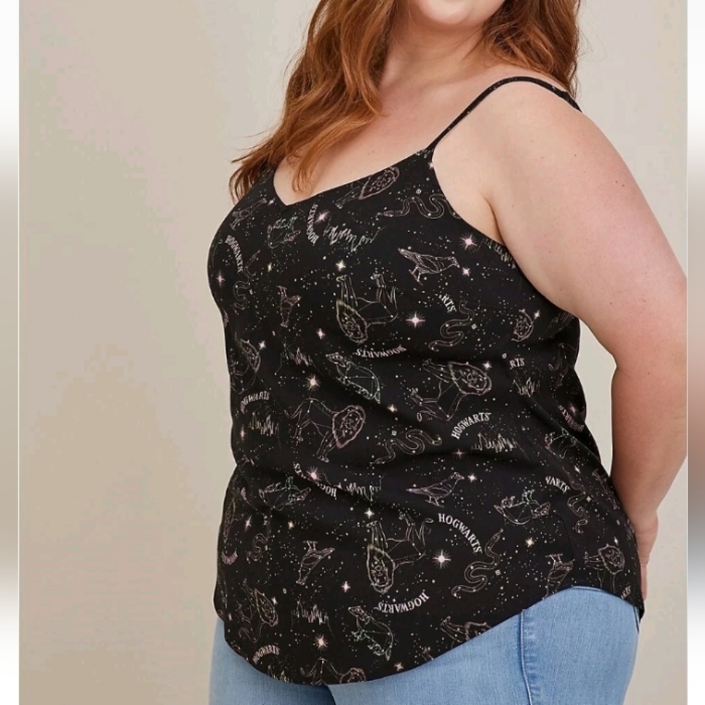 Torrid Harry Potter Ava Cami Constellation Black Sz0/12